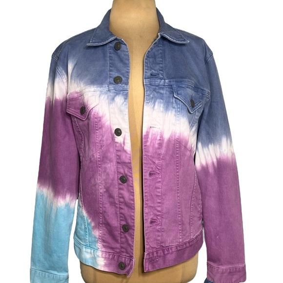 AE x Young Money Tie Dye Denim Jacket Sz M Exclusive Collab Lil Wayne Drake - Picture 2 of 7